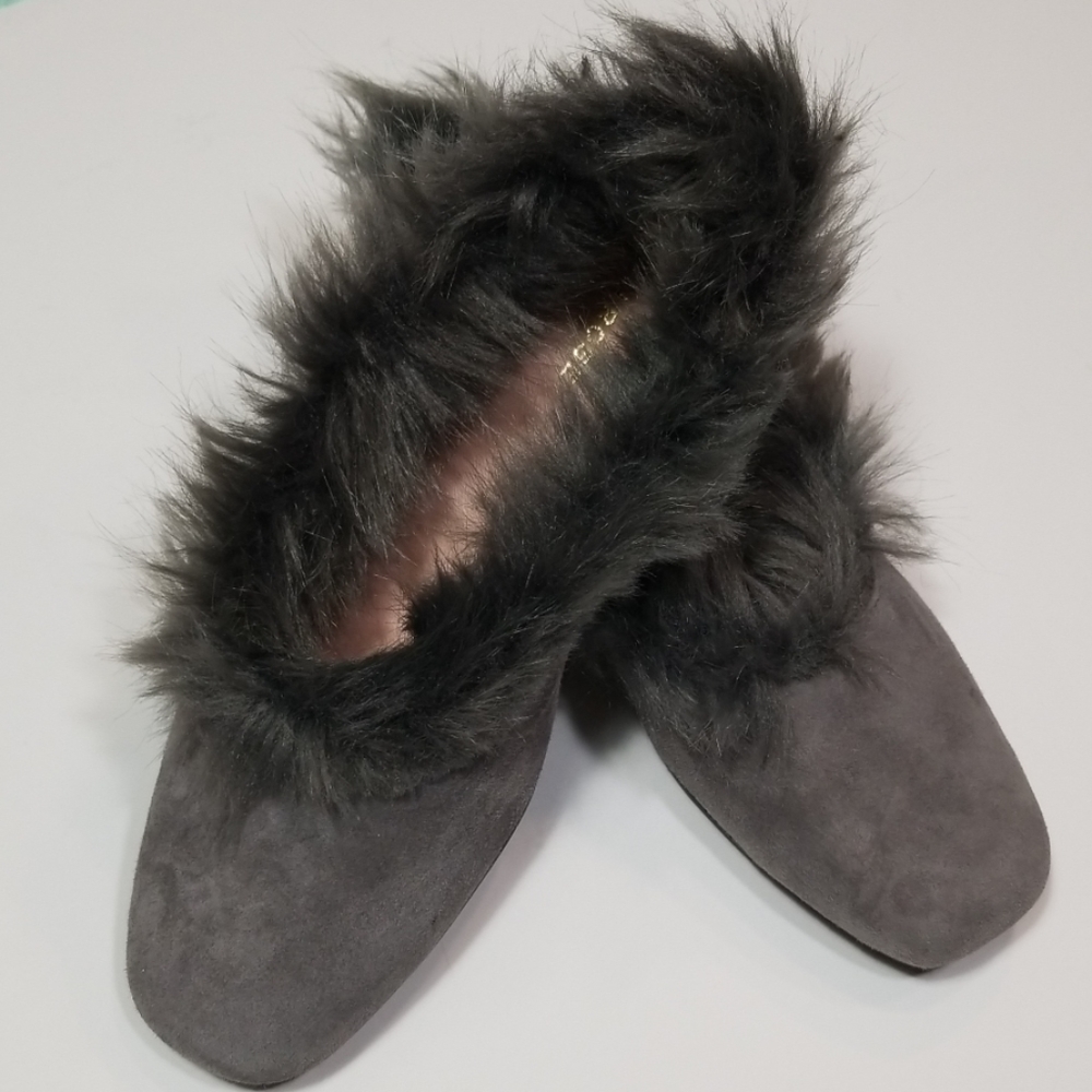 TARYN ROSE Ryanne water Resistant Faux Fur Flat